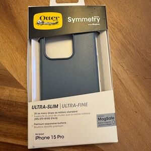 OtterBox Symmetry Case for iPhone 15 Pro - Slate Blue